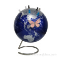 Reizigers roterende aarde magnetische staande wereldbol met pinnen